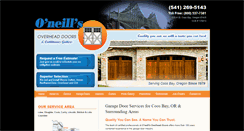 Desktop Screenshot of oneillsgaragedoors.com